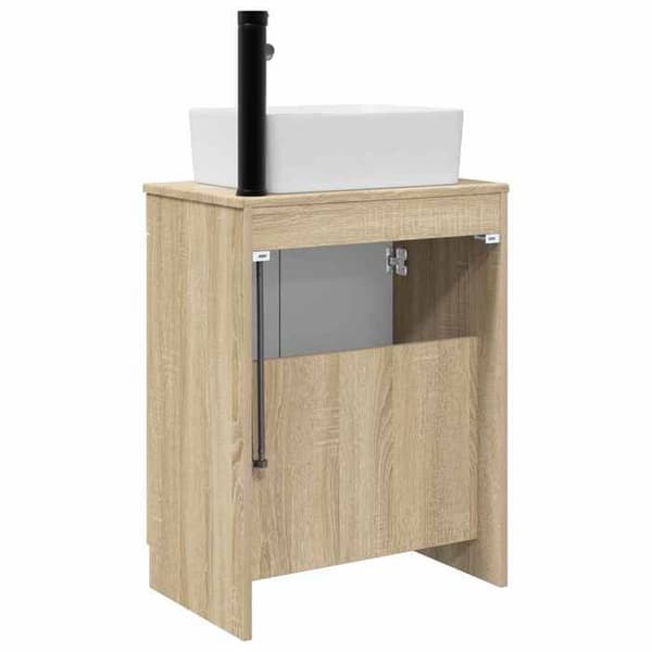 Maison Exclusive - Badeværelsesmøbel med vask Eg Sonoma 54 x 35 x 83 cm