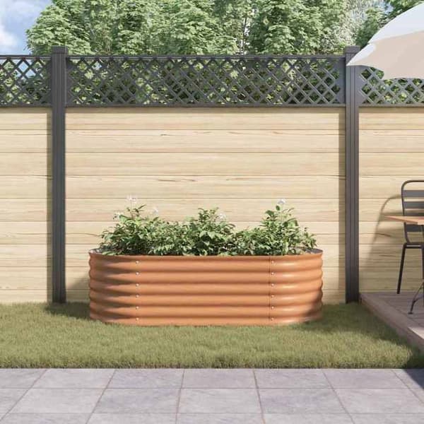 Maison Exclusive - Hög säng Brun 160 x 80 x 44 cm Stål