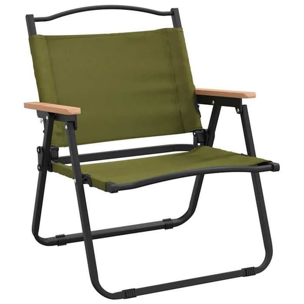 Maison Exclusive - Campingstolar set om 2 Grön 54x43x59 cm Oxfordtyg Grön