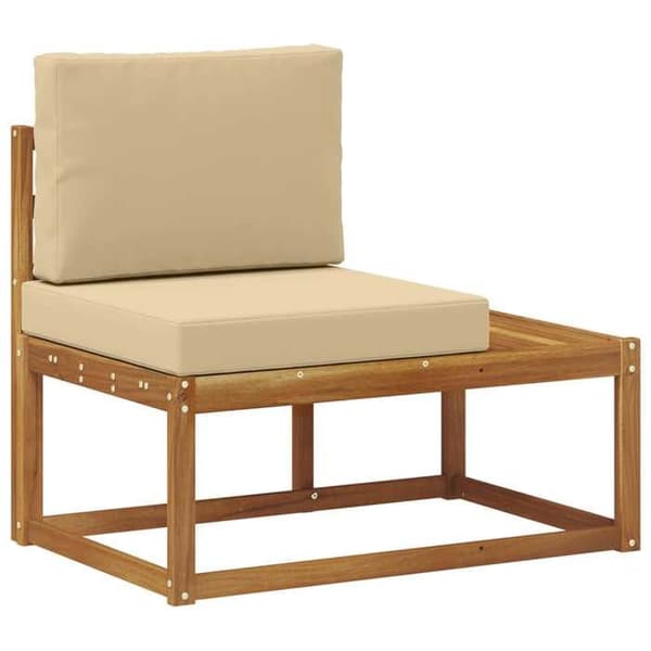 Maison Exclusive - 6-delars utomhussoffgrupp i naturlig och beige beige