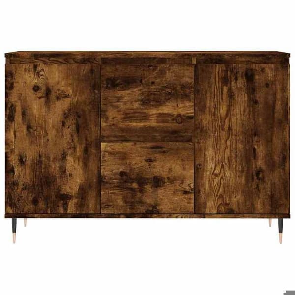 Maison Exclusive - Buffé ek rökig 101,5x35x70 cm ingenjörsträ