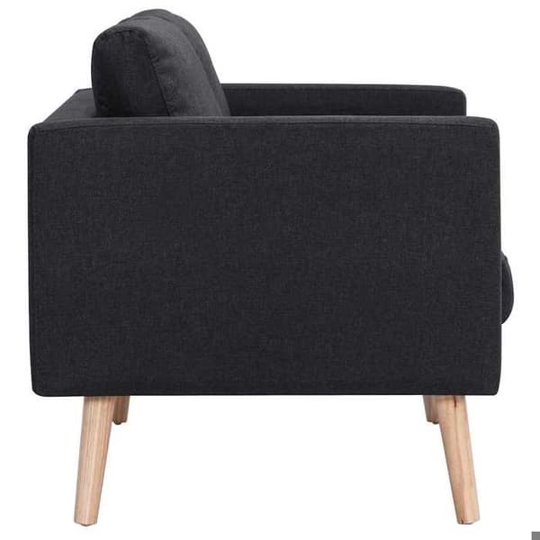 Maison Exclusive - Soffa 2-sits Svart Tyg Svart