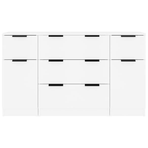 Maison Exclusive - Bufféer 3 st Vit Ingenjörsträ