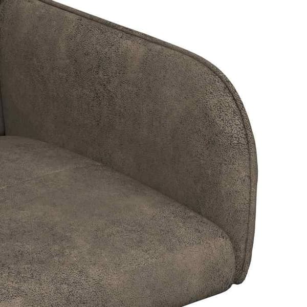 Maison Exclusive - Matstolar 6 st Mörkgrå Syntetmocka