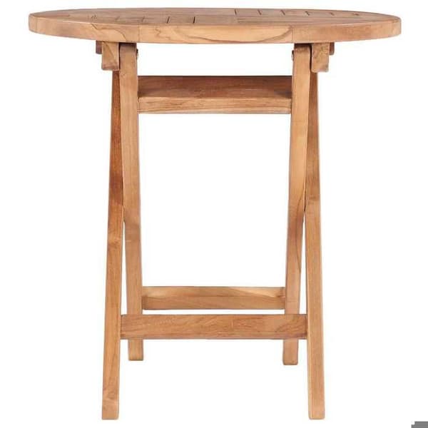 Maison Exclusive - Sammenklappeligt havebord 45 cm Solid teaktræ