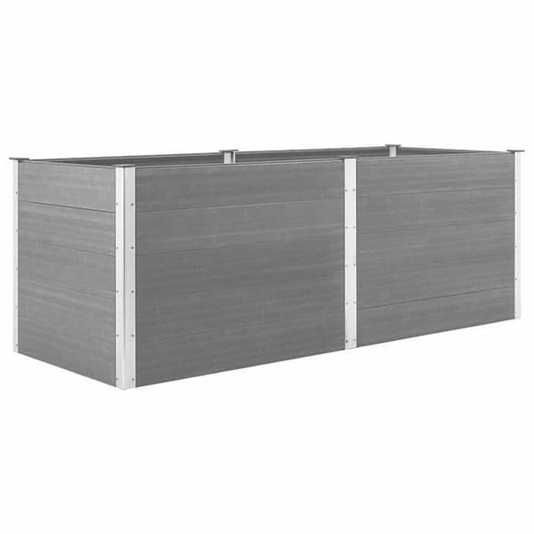 Maison Exclusive - Hævet havebed 250x100x91 cm WPC Grå