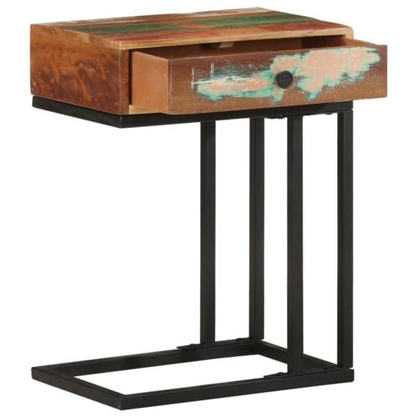 Maison Exclusive - U-formet sidebord 45x30x61 cm i massivt genbrugstræ