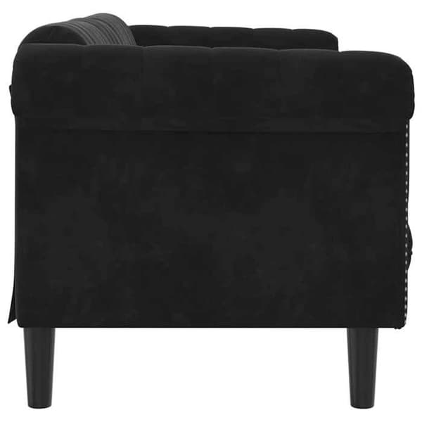 Maison Exclusive - Sort velour 3-personers sofa