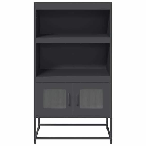 Maison Exclusive - Buffé hög antracit 68x39x123 cm stål