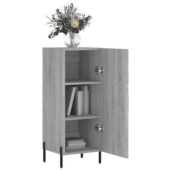 Maison Exclusive - Buffet Sonoma grå 34,5x34x90 cm Ingenjörsträ