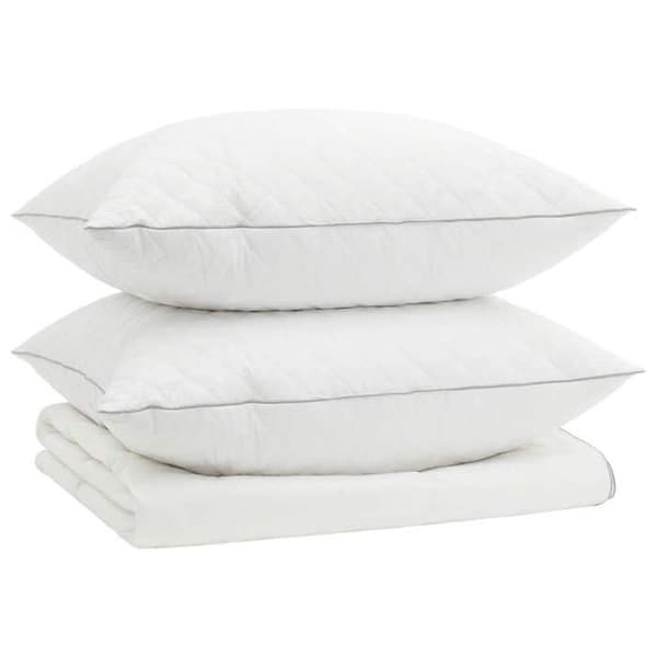 Sängset - MAISON EXCLUSIVE - FULDA - 90% gåsdun - 100% bomullsskydd - 220x260 cm