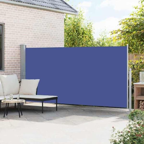 Maison Exclusive - Fällbart sidotak 160 x 500 cm Blå