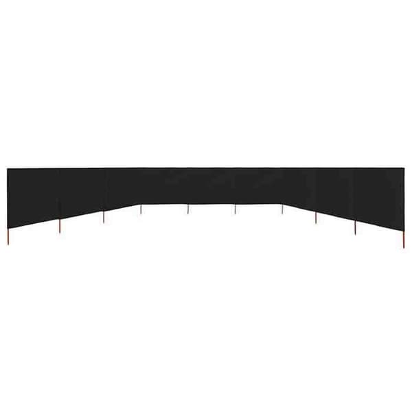 Maison Exclusive - Skærm 9 paneler Stof 1200 x 80 cm Sort Svart
