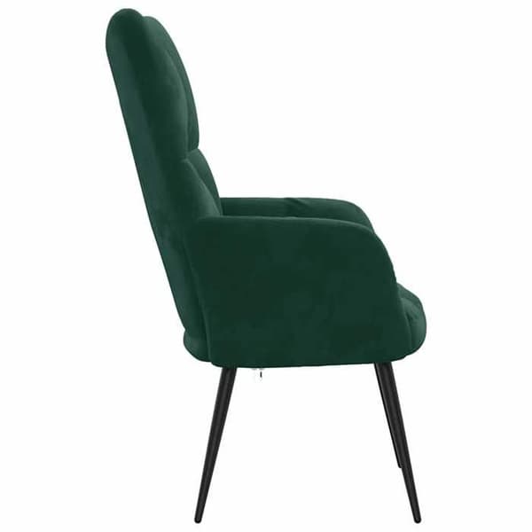 Maison Exclusive - Mörkgrön Velour Relaxstol