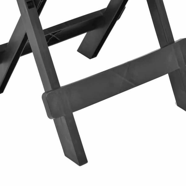 Maison Exclusive - Fällbord för trädgård antracit 45x43x50 cm plast