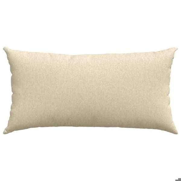 Maison Exclusive - Soffkuddar 2 st tyg Kräm 80 x 40 cm Grädde