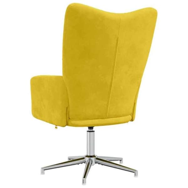 Maison Exclusive - Stol til afslapning i sennepsgul velour