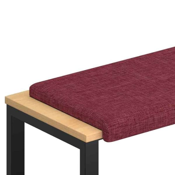 Bänkdyna - EXKLUSIV HEM - Modern - Djup 35 cm - Bordeauxpolyester - Halkfri bas Bordeaux