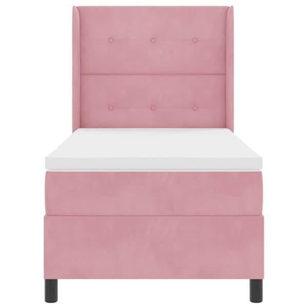 Maison Exclusive - Jousipatja ruusupäällysteellä 90 x 190 cm Sametti