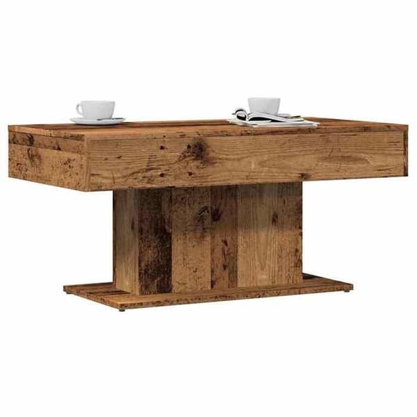 Bord - EKSKLUSIV HUS - 96x50x45 cm - Ingeniørtræ - Brun trælook - Rektangulær