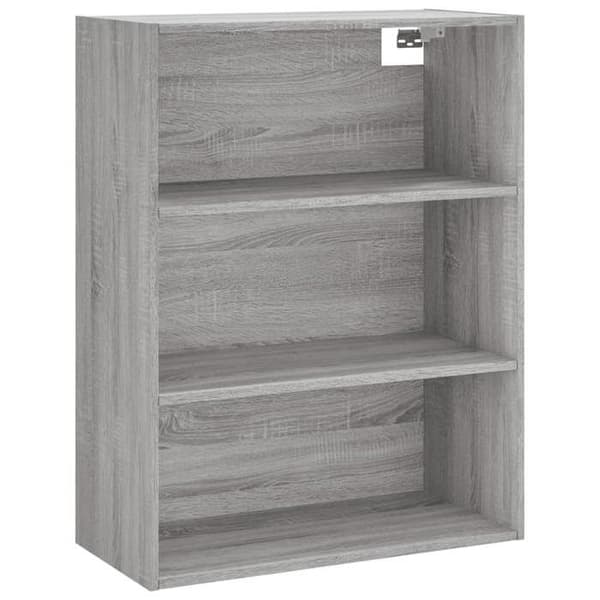 Maison Exclusive - Buffé hög Sonoma grå 69,5x34x180 cm Ingenjörsträ