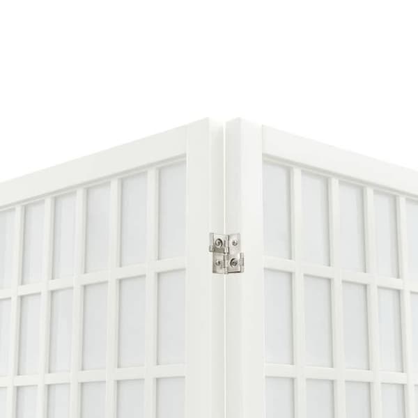 Maison Exclusive - Fällbar avskiljande vägg 5 paneler 200x170 cm Vit
