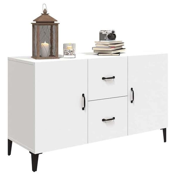 Maison Exclusive - Vit buffé 100x36x60 cm ingenjörsträ