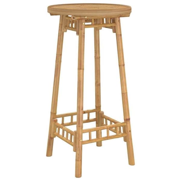 Maison Exclusive - Rund utomhusbarbord i bambu Ø55x100 cm