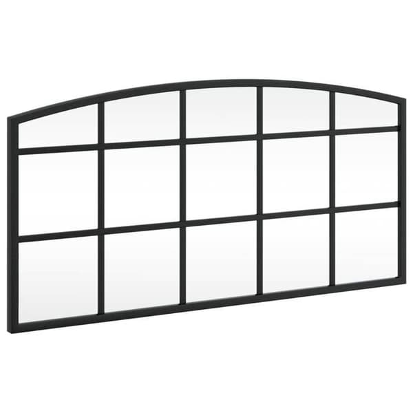 Maison Exclusive - Svart väggspegel 60x30 cm järnbåge