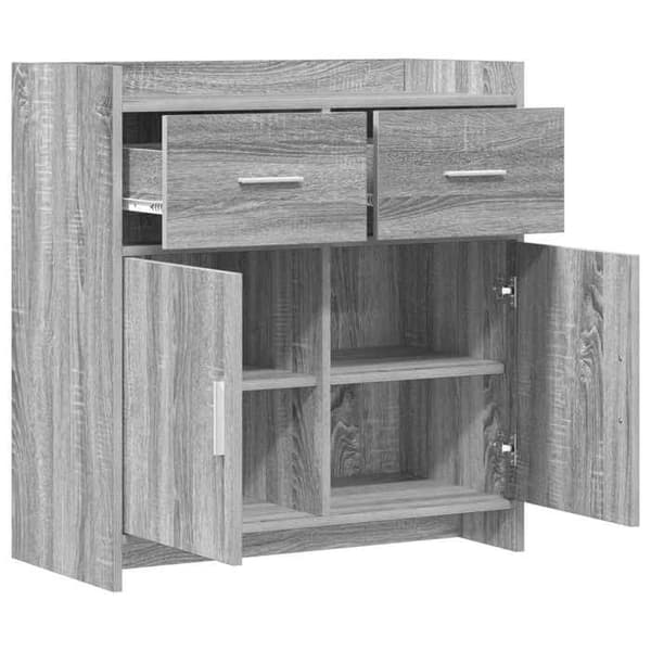 Maison Exclusive - Buffet Sonoma grå 75 x 36 x 80 cm Ingeniørtræ