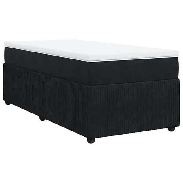 Maison Exclusive - Lakanat ja patja Musta 80x200 cm Sametti