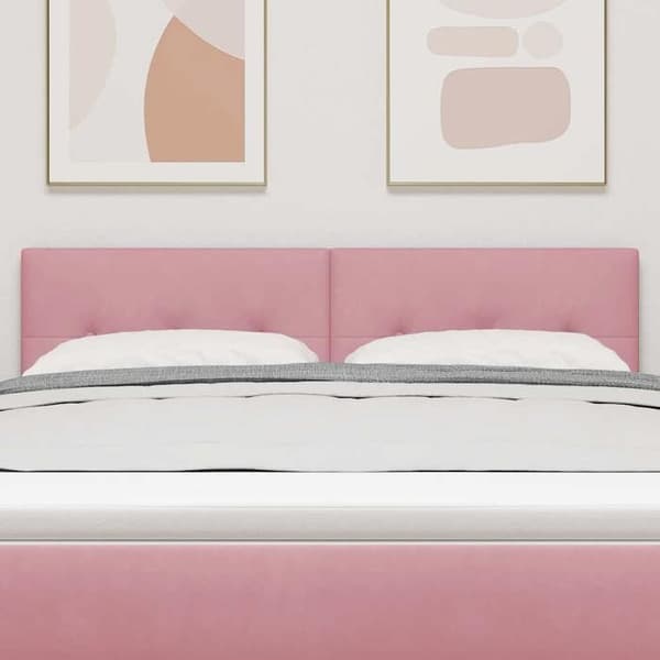 Maison Exclusive - Sänggavel Rosa 160 cm Sammet