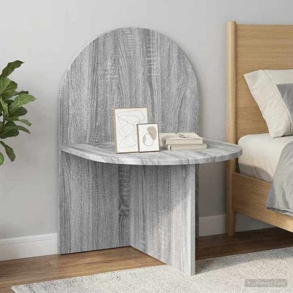 Maison Exclusive - Natbord 2 dele Sonoma grå 48 x 49 x 65 cm