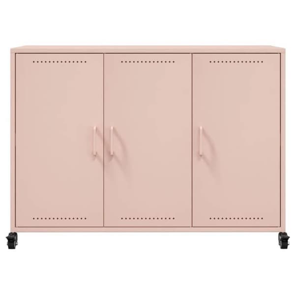 Maison Exclusive - Buffé rosa 100,5x39x72 cm stål