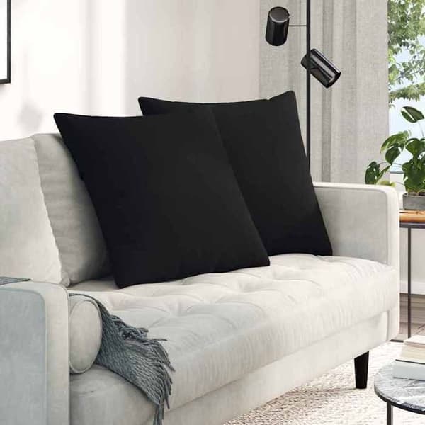 Soffkuddar - EXKLUSIV HEM - 80 x 80 cm - Svart - 2-pack - Avtagbara Svart