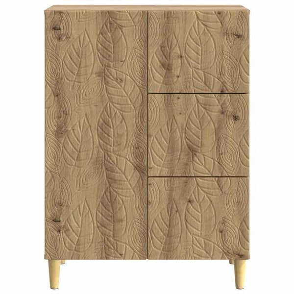 Maison Exclusive - Buffet i håndlavet egetræ 66 x 34,5 x 90 cm Ingeniørtræ