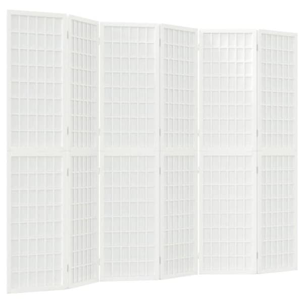 Maison Exclusive - Foldbar skillevæg 6 paneler 240x170 cm Hvid Vit