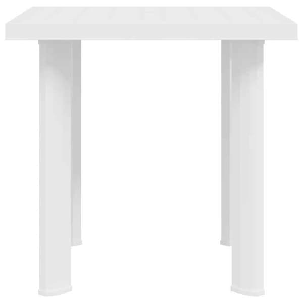 Maison Exclusive - Trädgårdsbord Vit 80x75x72 cm Plast Vit