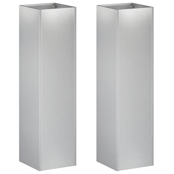 Maison Exclusive - Trädgårdskrukor 2 st Silver 20 x 20 x 75 cm