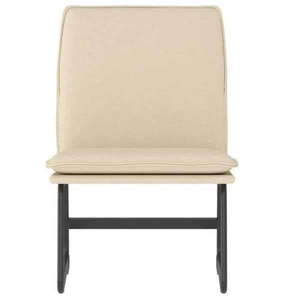 Maison Exclusive - Långfåtölj Crème 52x75x76 cm Tyg