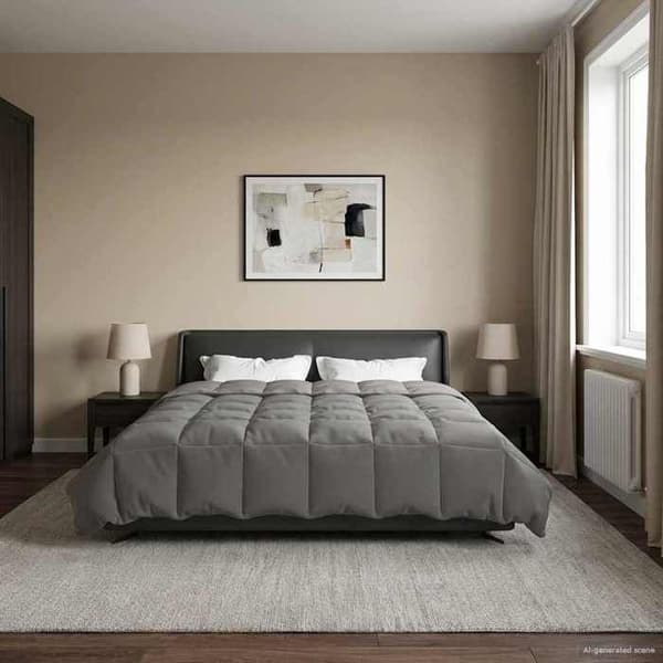 Maison Exclusive - Hela året täcke 200 x 220 cm Ljusgrått