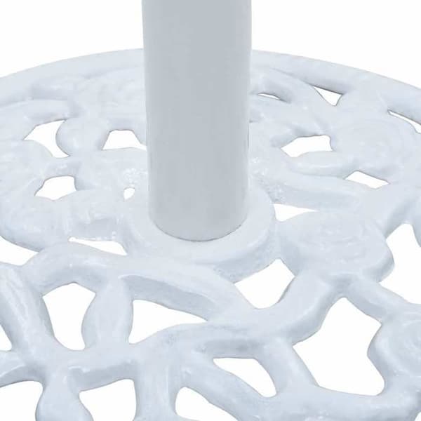 Maison Exclusive - Hvid parasolfod 12 kg 48 cm i støbejern