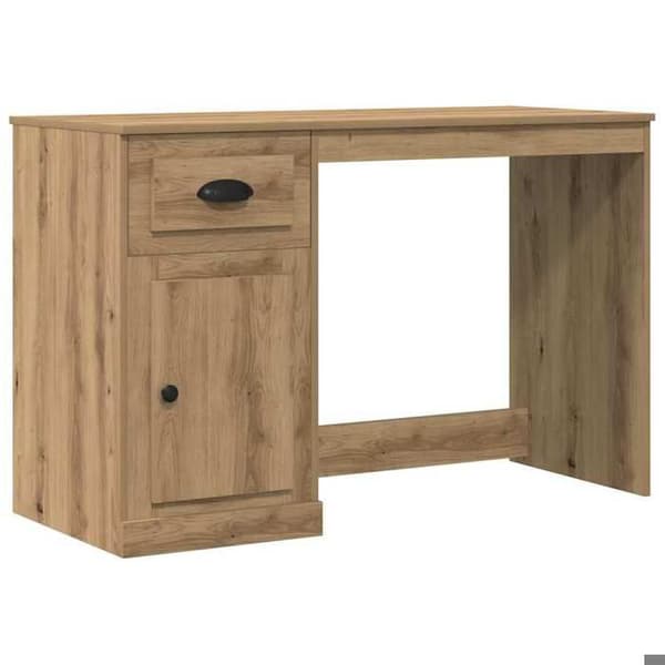Maison Exclusive - Håndlavet egetræskontor 50 x 115 x 75 cm Ingeniørtræ
