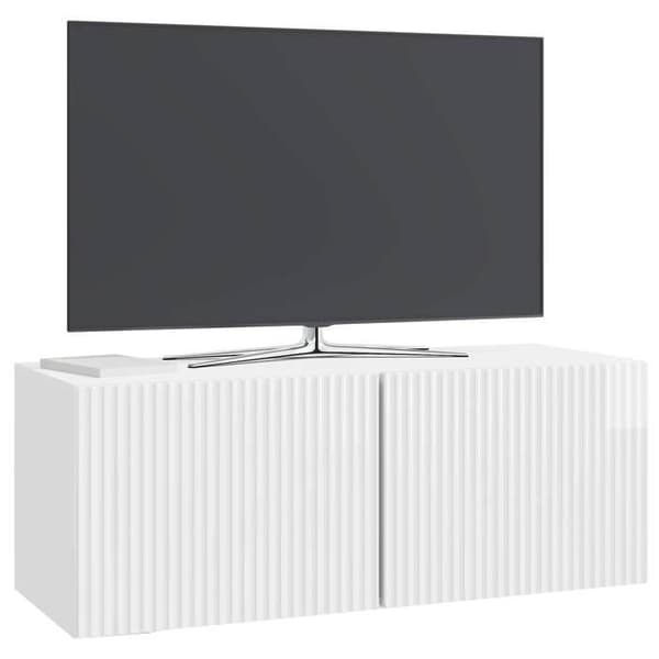 Maison Exclusive - Väggmonterad TV-möbel 78,5 x 31 x 30 cm Blank vit