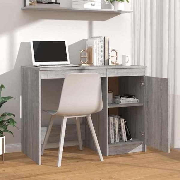 Maison Exclusive - Kontor Sonoma grå 100x50x76 cm Ingenjörsträ Grå