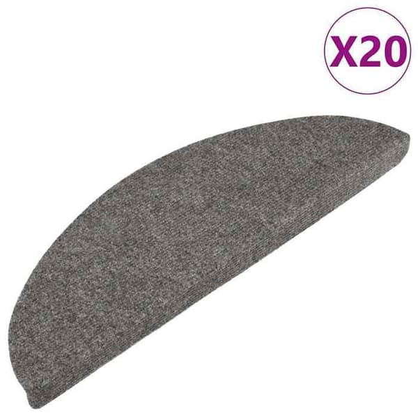 Maison Exclusive - Selvklebende trappetæpper 20 stk grå 56x17x3 cm