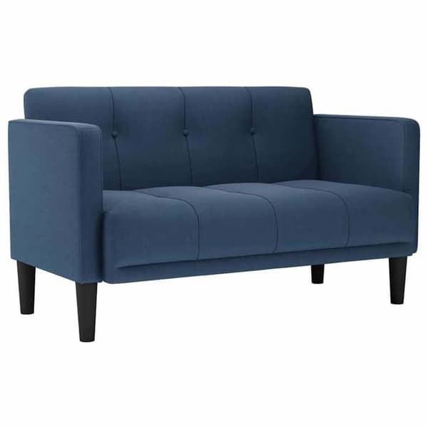 Maison Exclusive - Sofa til to personer blå 111 cm i stof