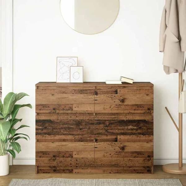 Maison Exclusive - Buffet gammel træ 100x35x76 cm ingeniørtræ