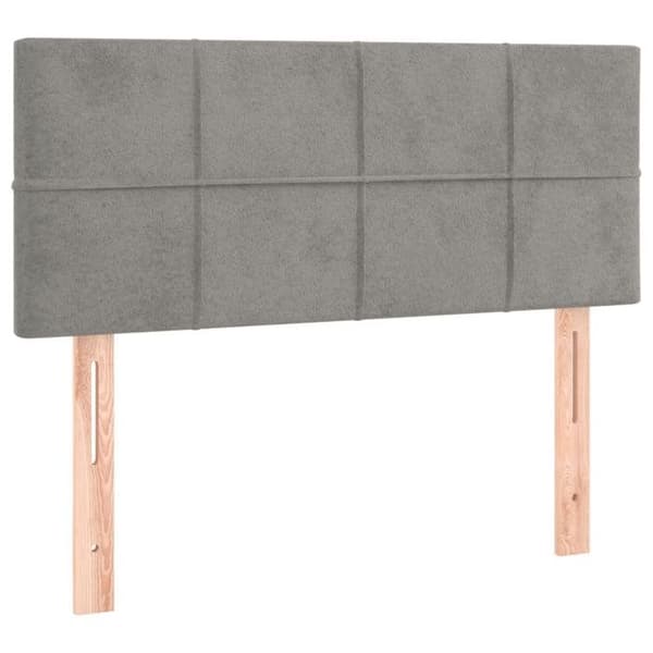 Maison Exclusive - Sängyn lamellipohja ja Harmaa 80x200 cm Sametti
