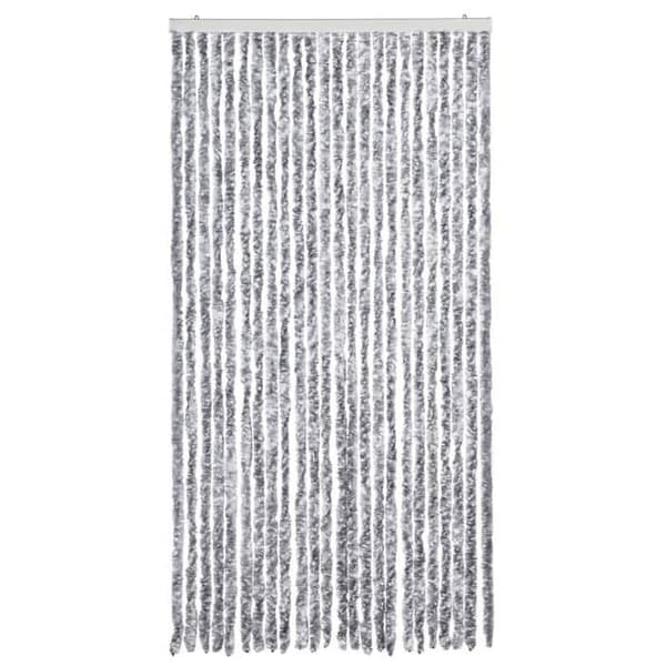 Maison Exclusive - Valkoinen ja harmaa hyttysverkko 100x200 cm chenille